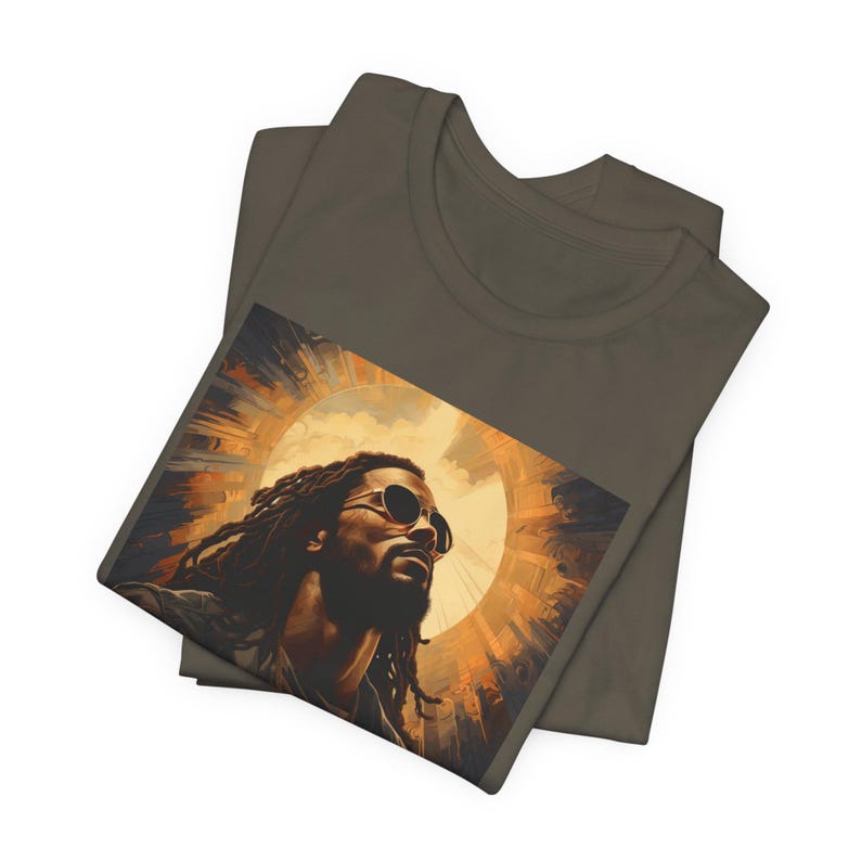 Black Jesus Graphic Tee: Christian Unisex T-Shirt Army
