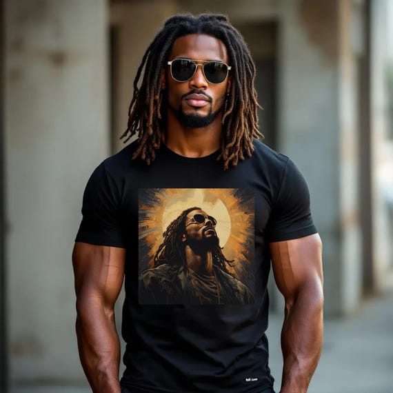 Black Jesus Graphic Tee: Christian Unisex T-Shirt