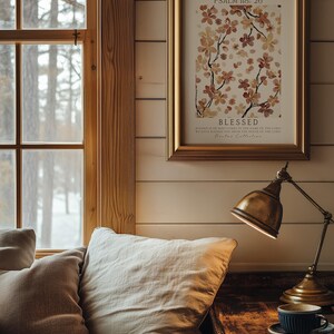 キリスト教の秋のプリント、感謝祭の装飾、3枚セット、秋の植物ポスター、デジタルダウンロード 画像 6