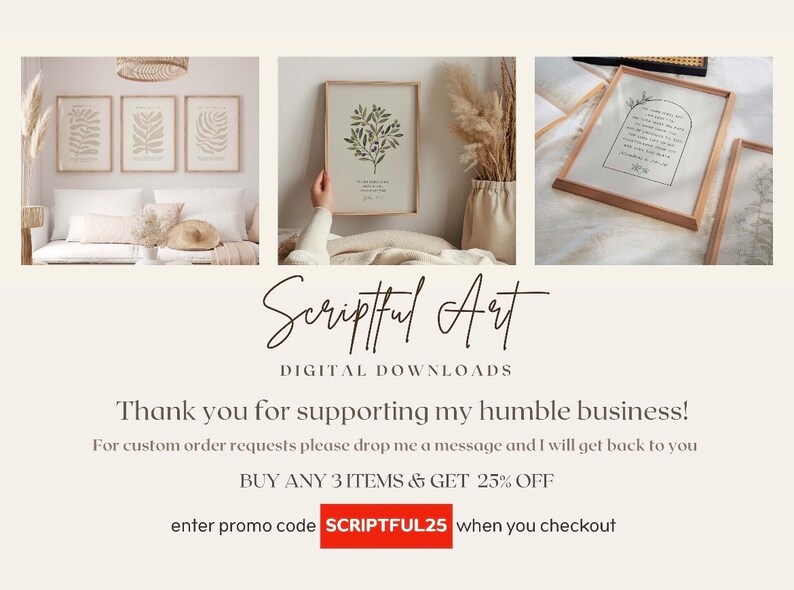 Aesthetic Christian Wall Art, God is Within Her, Minimal Bible Verse