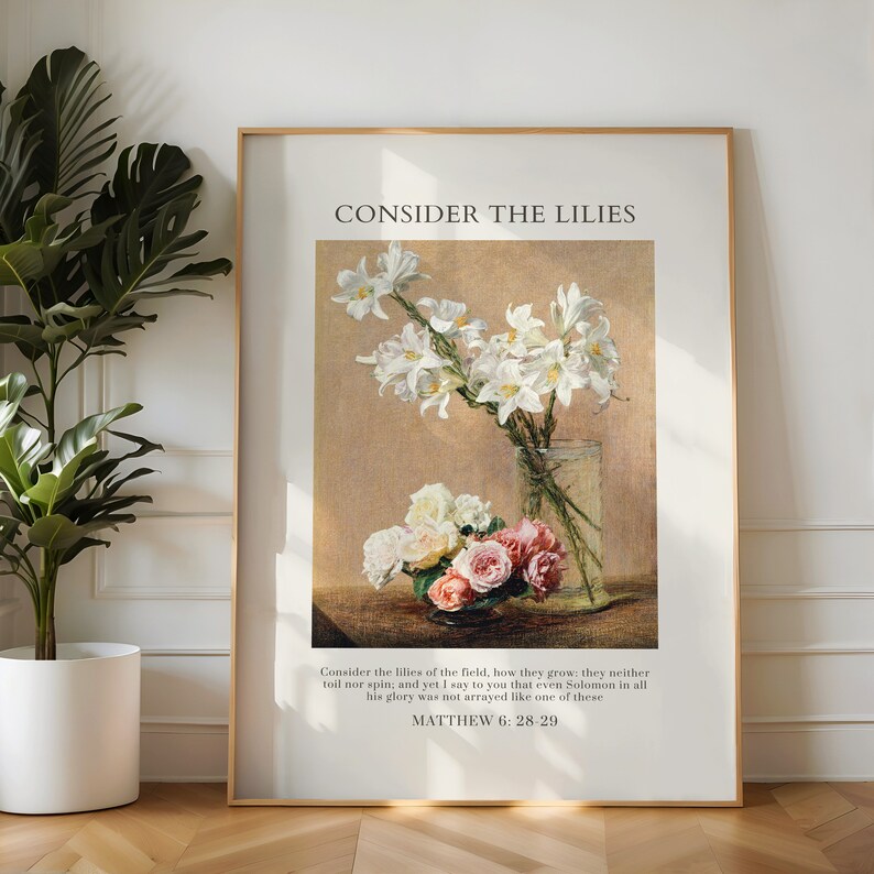 Girls Room Decor Christian Gallery Wall, Set of 6, Feminine Vintage