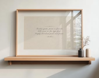 Custom Scripture Print Digital Download, Horizontal Personalized Bible Verse Print, Customizable Quote Landscape