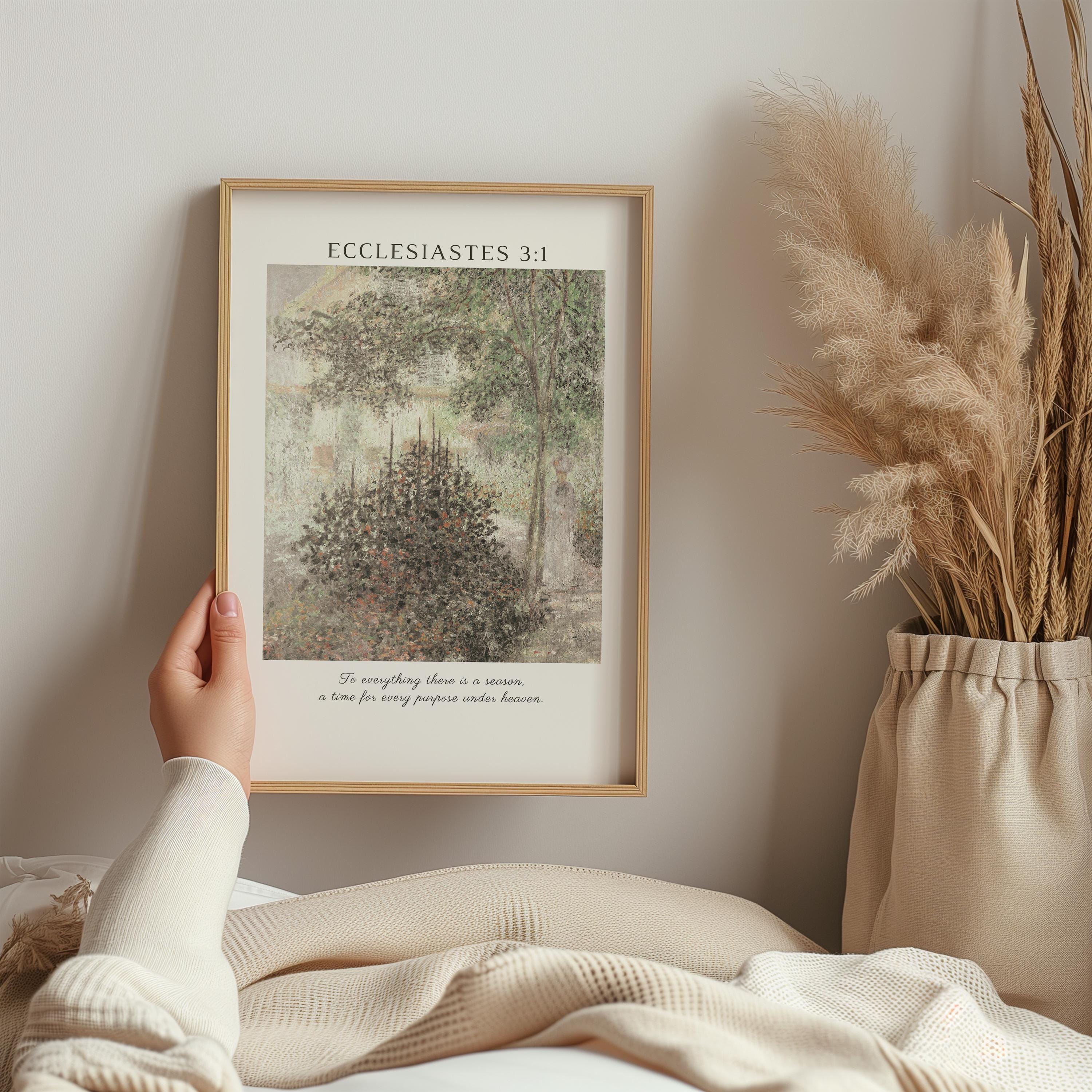 Christian Wall Art Vintage Landscape Bible Verse Prints, Scripture ...