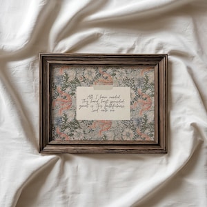 Christian Hymn, Great Is Thy Faithfulness, Vintage Christian Wall Art, Farmhouse Decor (Digital Download)