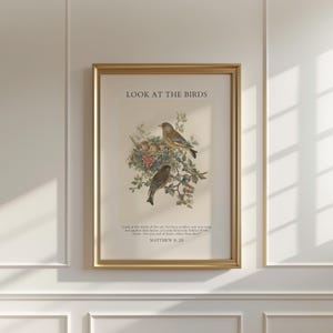 Christian Vintage Gallery, Set of 5, Cottagecore Bible Verse Wall Art, Floral Scripture Prints, Digital Download image 4