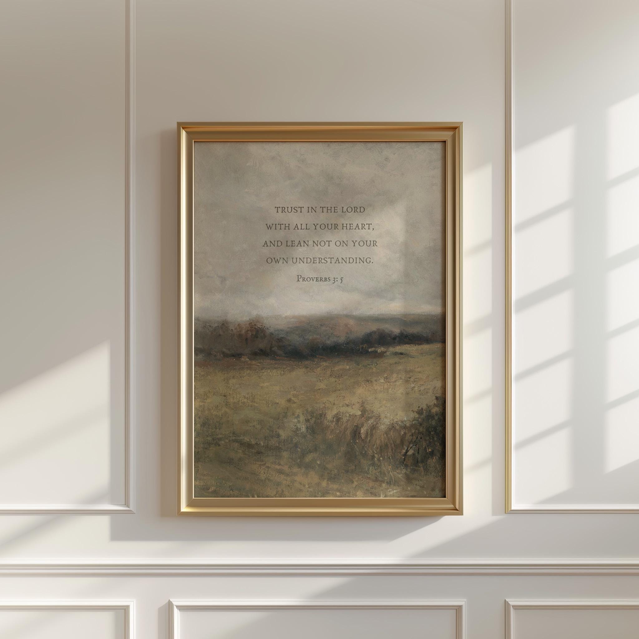 Christian Gallery Wall Vintage Cottagecore Bible Verse Prints Modern ...