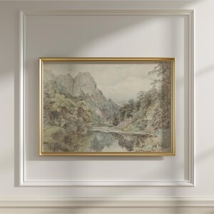 Christian Vintage Gallery, Set of 5, Cottagecore Bible Verse Wall Art, Floral Scripture Prints, Digital Download image 5