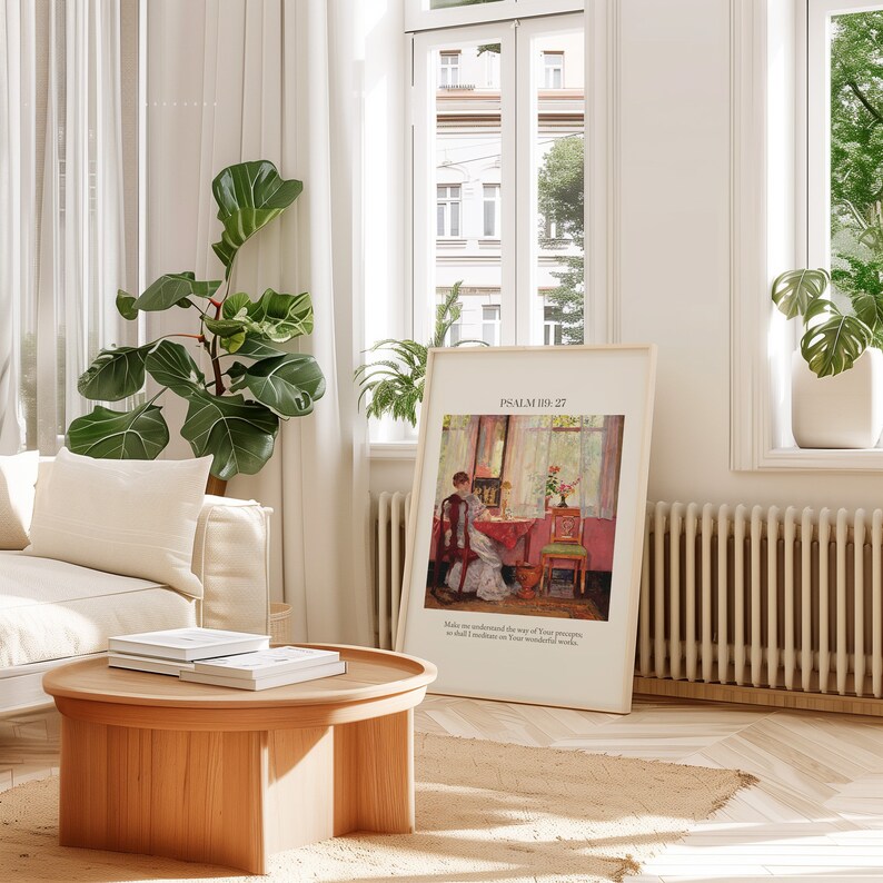 Girls Room Decor Christian Gallery Wall, Set of 6, Feminine Vintage