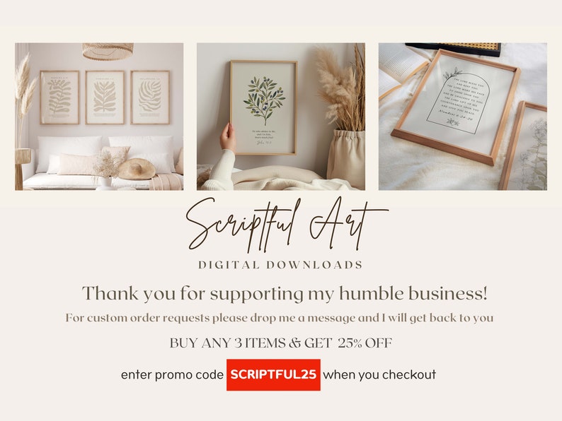 Christian Gallery Wall, Set of 5, Vintage Scripture Bundle, Psalm 23