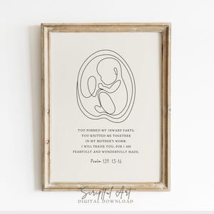 Baby in Womb Poster - Etsy
