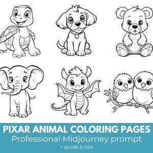 Pixar Coloring Page 