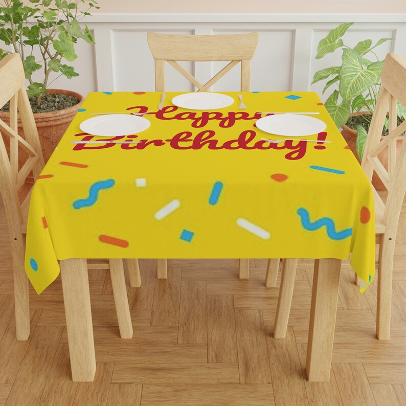 Happy Birthday Tablecloth Etsy Australia