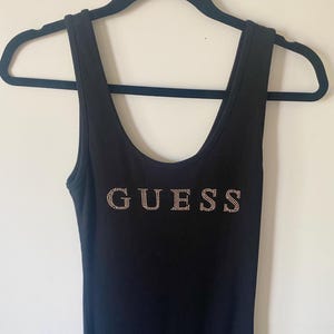 Y2K Vintage Guess Brand Black Dress