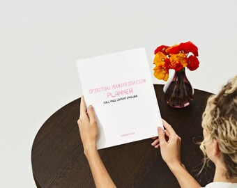 Spiritueller Manifestation Planer – Gesetz der Anziehung, Mond Rituale (PDF Digitaler Download)