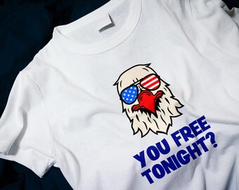 You free tonight? Patriotic Men's Classic T-Shirt