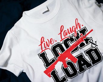 Live, Laugh, Lock And Load Men's Classic T-Shirt