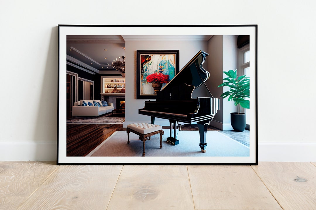 Baby Grand Piano Art 1 Piano Wall Art Printable Wall Art - Etsy
