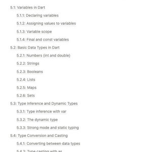 Pode incluir: Um diagrama que descreve os conceitos de vari&aacute;veis e tipos de dados na linguagem de programa&ccedil;&atilde;o Dart. O diagrama inclui se&ccedil;&otilde;es sobre a declara&ccedil;&atilde;o de vari&aacute;veis, a atribui&ccedil;&atilde;o de valores, o escopo das vari&aacute;veis, as vari&aacute;veis finais e constantes, os tipos de dados b&aacute;sicos, a infer&ecirc;ncia de tipos, os tipos din&acirc;micos, a convers&atilde;o de tipos e o casting.