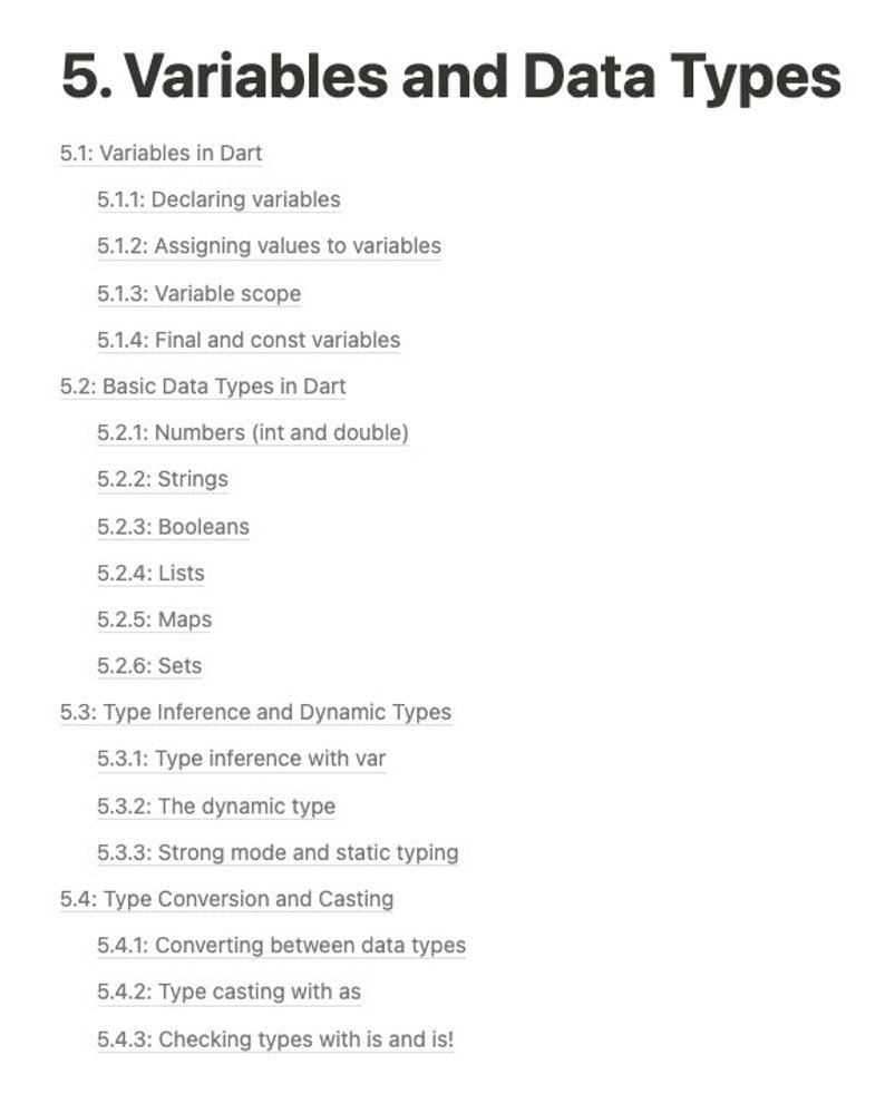 Pode incluir: Um diagrama que descreve os conceitos de vari&aacute;veis e tipos de dados na linguagem de programa&ccedil;&atilde;o Dart. O diagrama inclui se&ccedil;&otilde;es sobre a declara&ccedil;&atilde;o de vari&aacute;veis, a atribui&ccedil;&atilde;o de valores, o escopo das vari&aacute;veis, as vari&aacute;veis finais e constantes, os tipos de dados b&aacute;sicos, a infer&ecirc;ncia de tipos, os tipos din&acirc;micos, a convers&atilde;o de tipos e o casting.