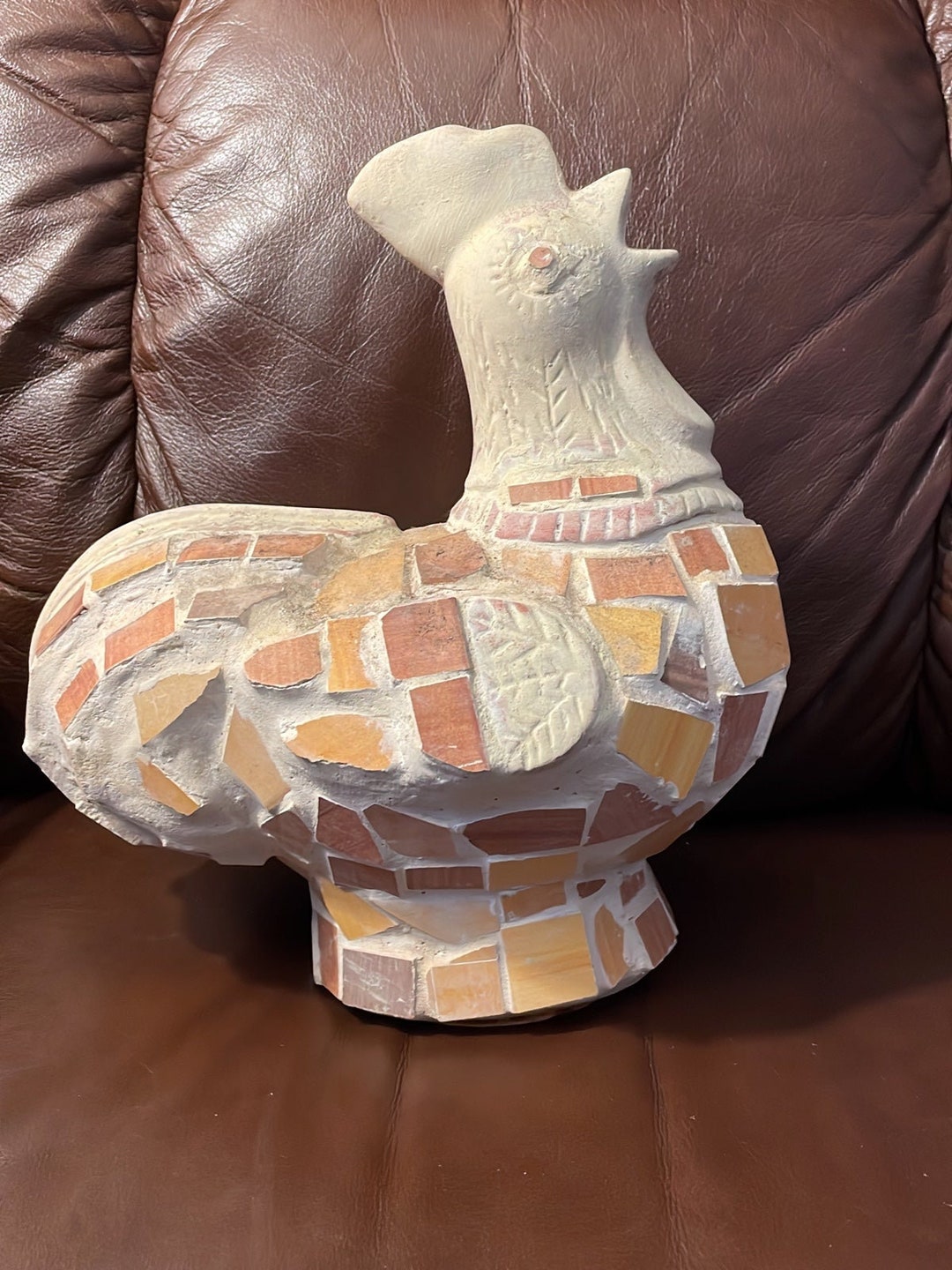 Handmade Mosaic Garden Statue Pottery Shard Art Proud Etsy