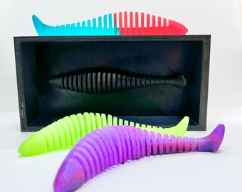 Super Ribbed Slug Lure Mold Positive