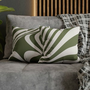 Contemporary Abstract Artsy Throw Pillow / Square Pillow Case / Cushion Cover / Funky Pillow Faux Suede Square Pillow Case