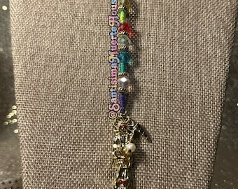 Rainbow Santa Muerte Rosary