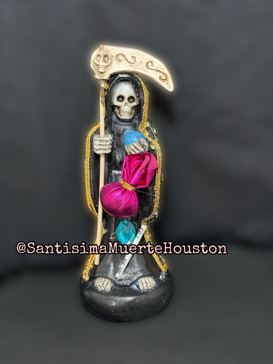 Black Santa Muerte