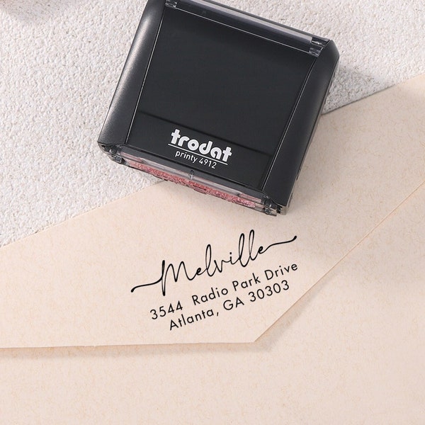 Custom Return Address Stamp, Self Inking Return Address Stamp, Personalized Address Stamp, Self ink Stamper, Housewarming Gift