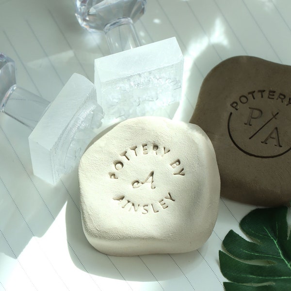 Custom Logo Pottery Stamp, Custom Soap Acrylic Stamp, Wedding Soap Stamp, Custom Pottery Stamp, Father's Day Gift, Gift For Potters