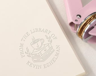 Personalized Book Embosser – Custom Library Stamp for Readers