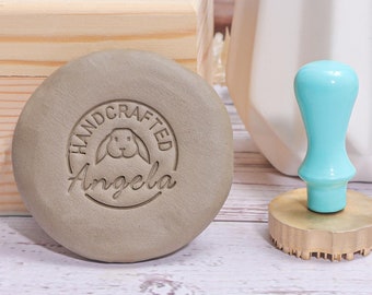 Custom Pottery Stamp, Ceramic Signature Stamp Custom with Your Own Logo, Gift for the Potter, Gift for Her