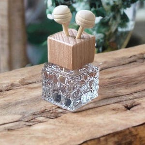3 in ONE Honey Comb Car Diffuser glass & wood home decor table vent or hanging natural diffuser essential oil rear view mirror gift for her