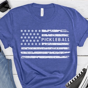 Fourth of Juli Pickleball Shirt, patriotisches Pickleball Shirt, Pickleball Trainer, USA Pickleball Shirt, Sport Graphic Tees, Flagge Pickleball Tee
