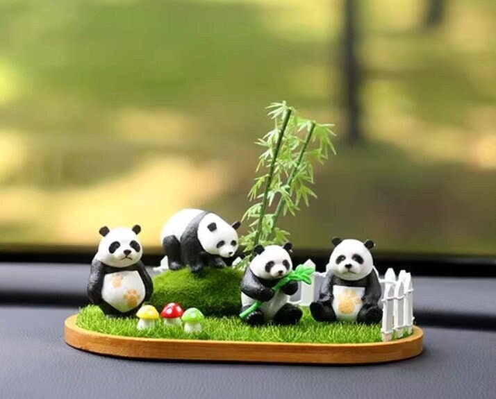 Auto Deko Figur Innenraum Anhänger Accessoire Panda