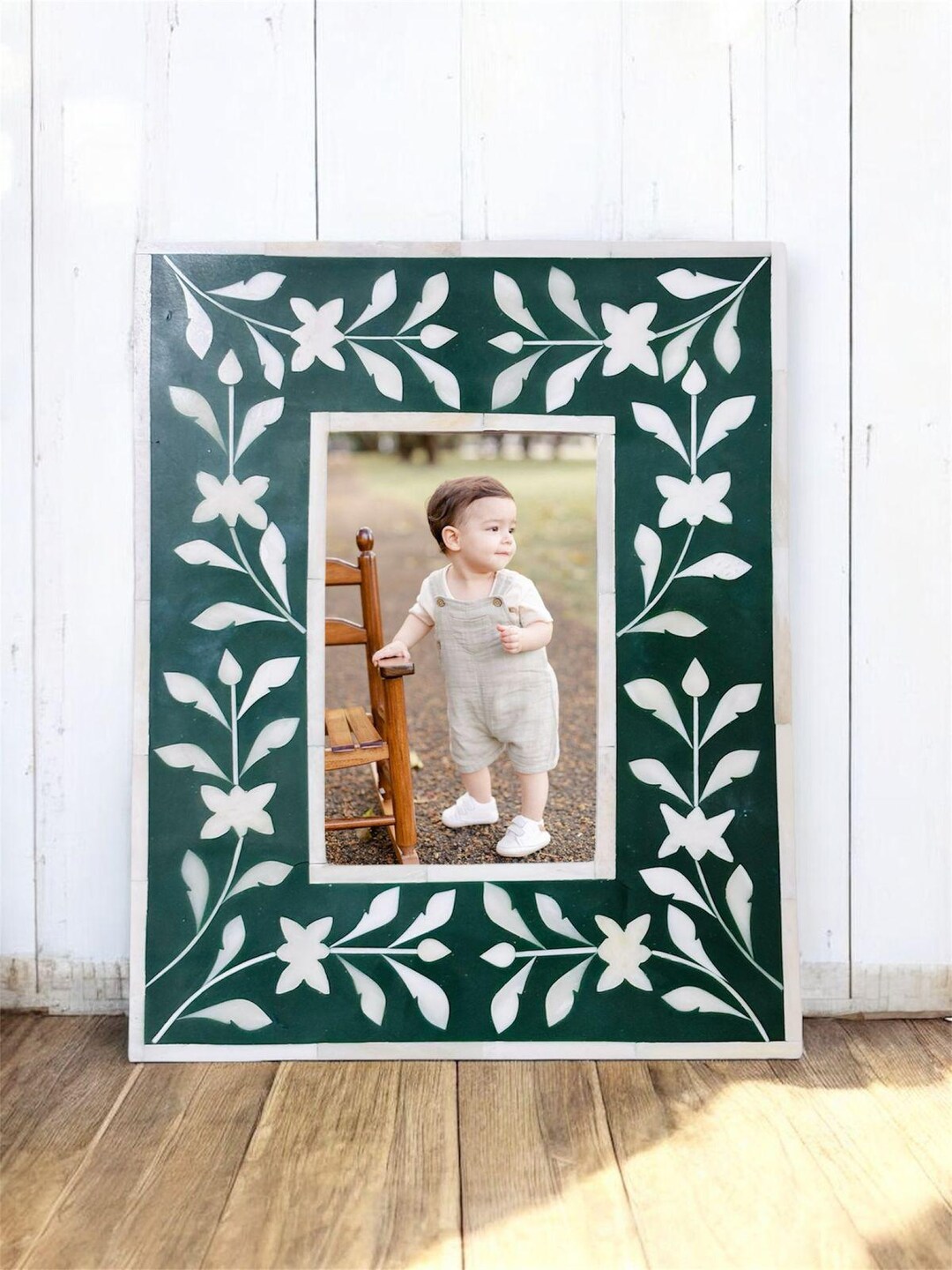 Handmade Bone Inlay Picture Frame: Moroccan Boho Decor, 6x8 - Etsy