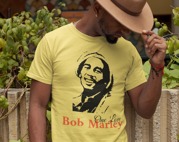 Bob Marley 'One Love' Graphic T-shirt - Reggae Rasta Unisex Tee