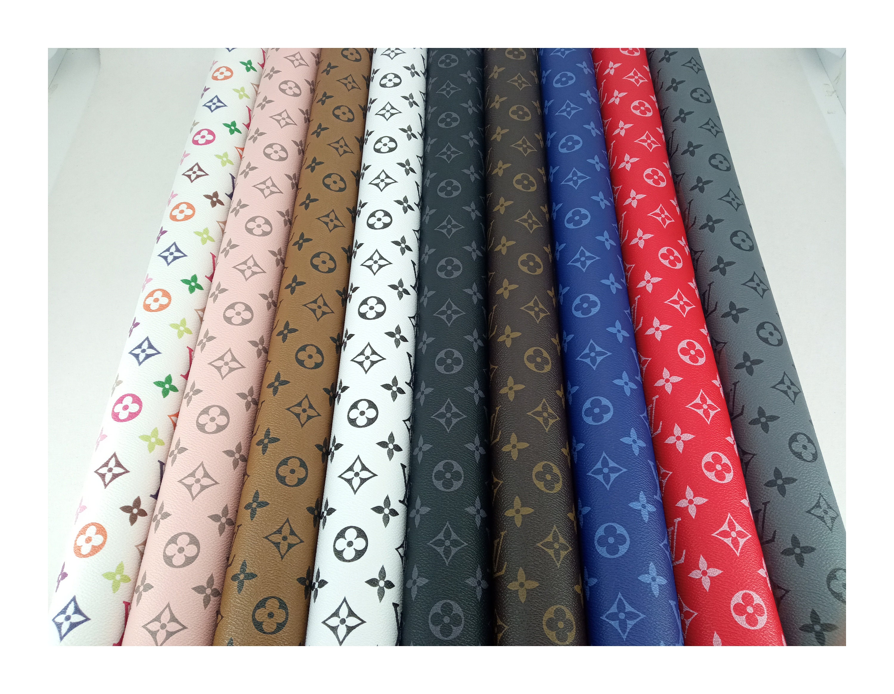 louis vuitton material fabric leather