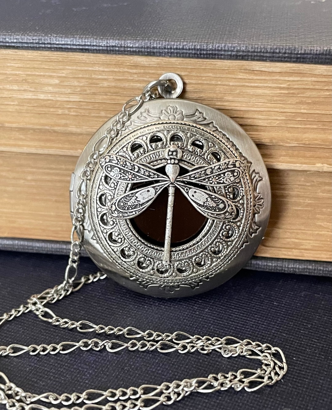 Dragonfly Locket Necklace, Antique Style/mothers Day/anniversary ...