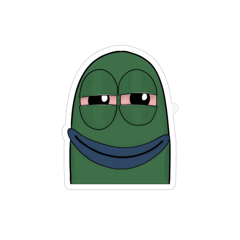 420 Stoner Fish Meme Transparent Outdoor Sticker, Diecut, 1pcs Etsy