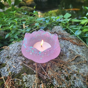 Lotus Flower TeaLight Candle Holder