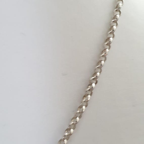 925 Sterling Silver Solid Belcher Link Necklace 7… - image 3