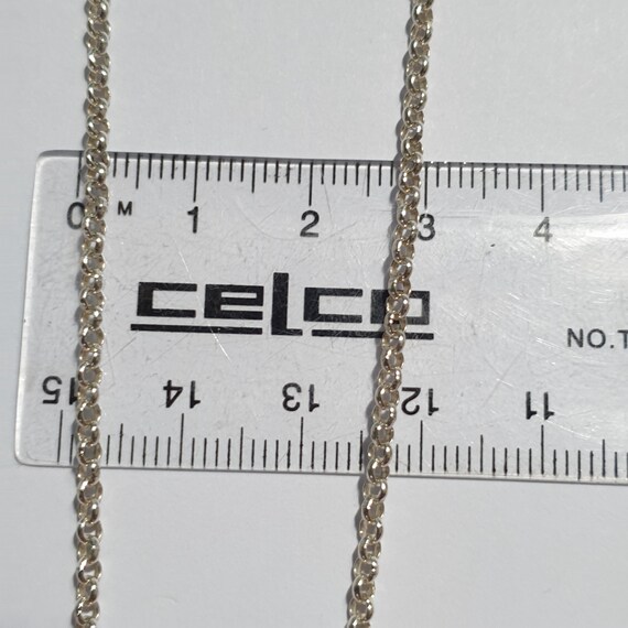 925 Sterling Silver Solid Belcher Link Necklace 7… - image 14