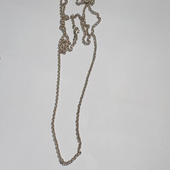 925 Sterling Silver Solid Belcher Link Necklace 7… - image 4