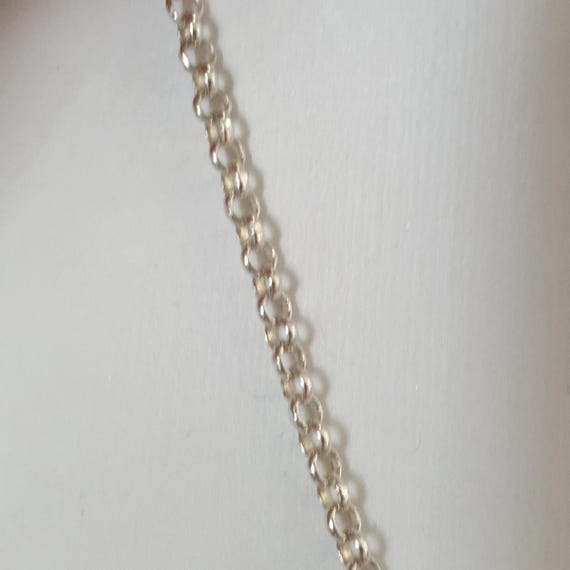 925 Sterling Silver Solid Belcher Link Necklace 7… - image 11