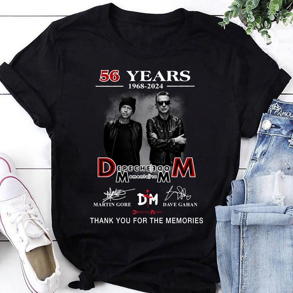 Depeche Mode Band 43 Years T-Shirt, Depeche Mode Memento Mori Tour 2023 Shirt, Depeche Mode Band Fan Gifts Shirt, Depeche Mode Merch Shirt