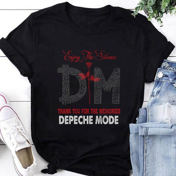 Depeche Mode Genießen Sie die Stille Shirt, Depeche Mode Memento Mori Tour 2023 Shirt, Depeche Mode Band Shirt, Depeche Mode Merch Fan Geschenke Shirt