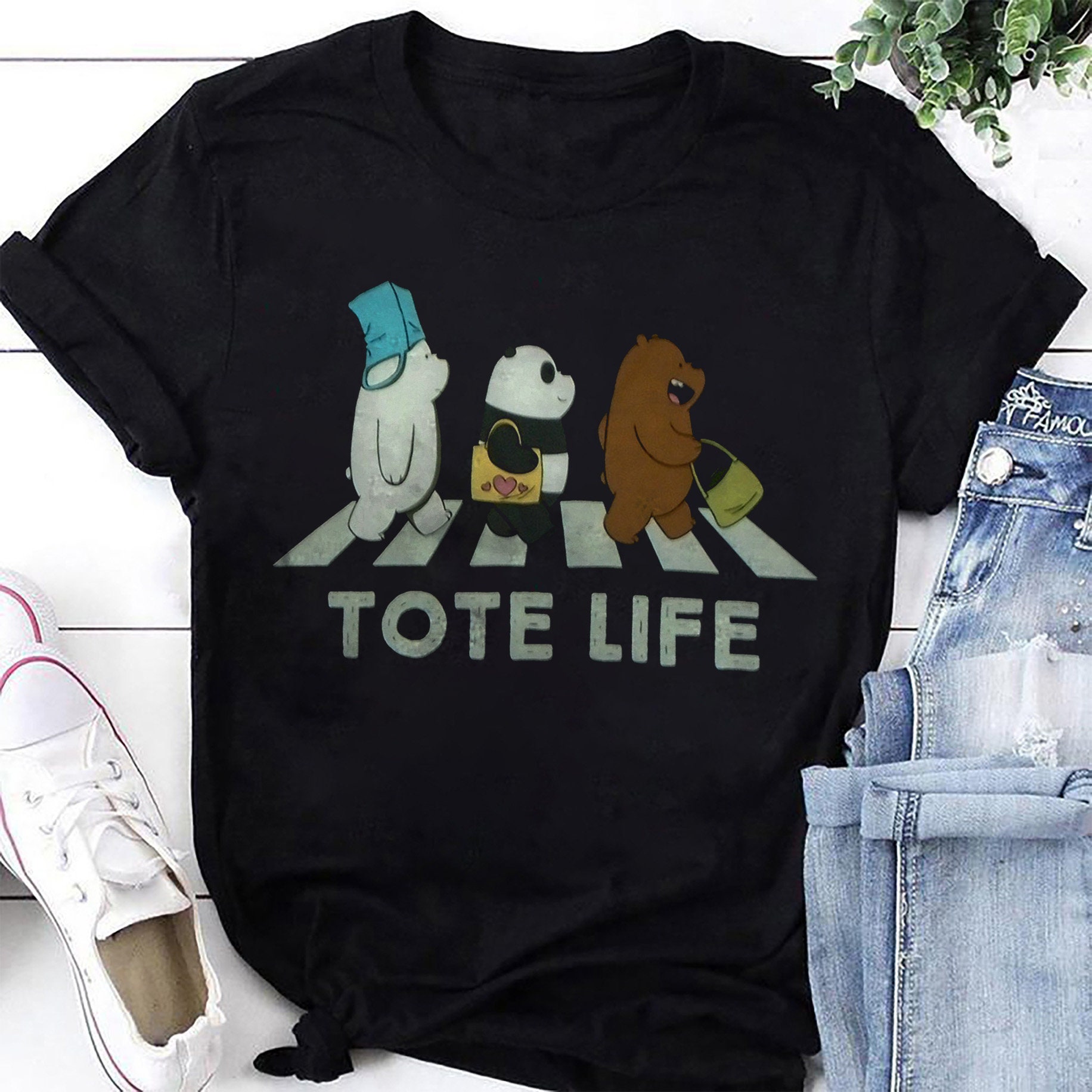 We bare bears tote sale
