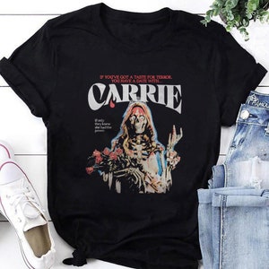Carrie 1976 Horror Movies Supernatural Halloween T-Shirt, Carrie Shirt Fan Gifts, Carrie Vintage Shirt, Carrie Halloween Shirt, Carrie Movie