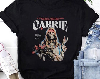 Carrie 1976 Horror Movies Supernatural Halloween T-Shirt, Carrie Shirt Fan Gifts, Carrie Vintage Shirt, Carrie Halloween Shirt, Carrie Movie